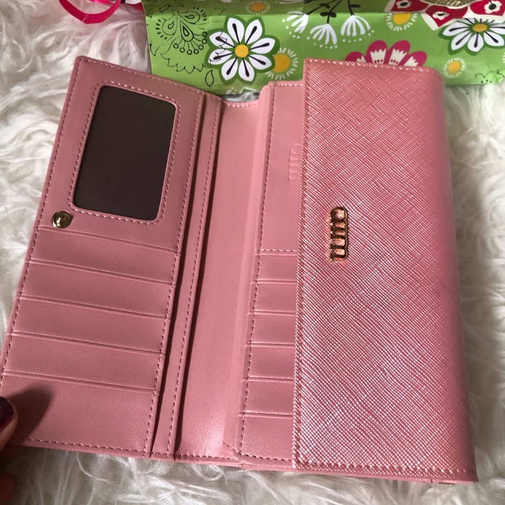 AIM/NWOT-clutch wallet, in pink and gold colors - Picture 2 of 8